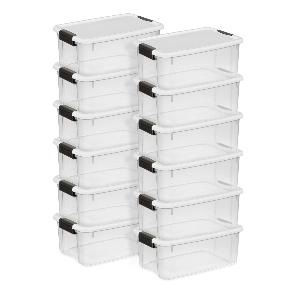 Clear Storage Bins With Secure Latching Lids
