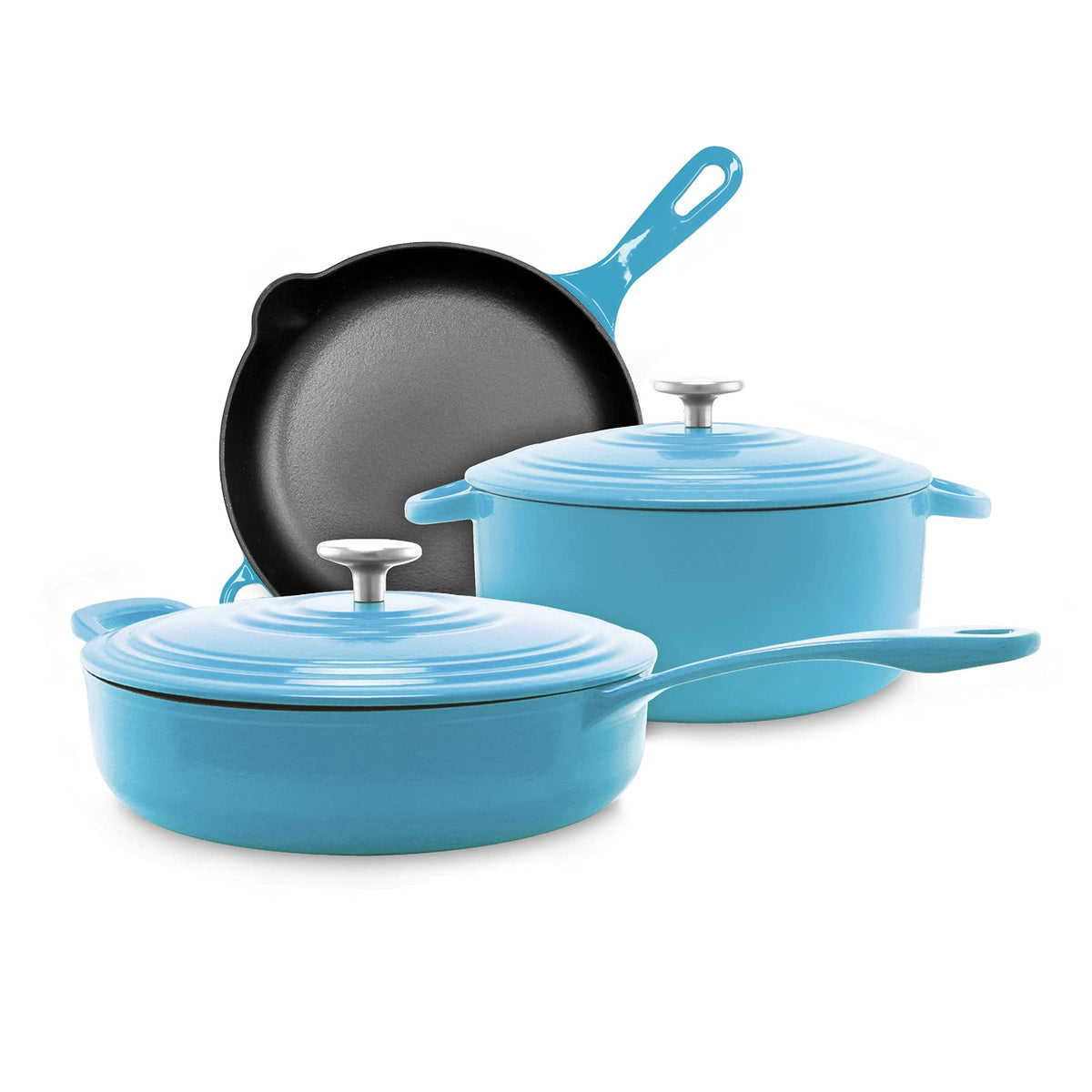 Enameled Cast Iron Cookware With Durable Finish