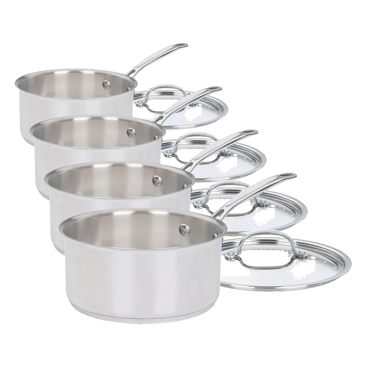 Stainless Steel Cooking Pot With Polished Finish
