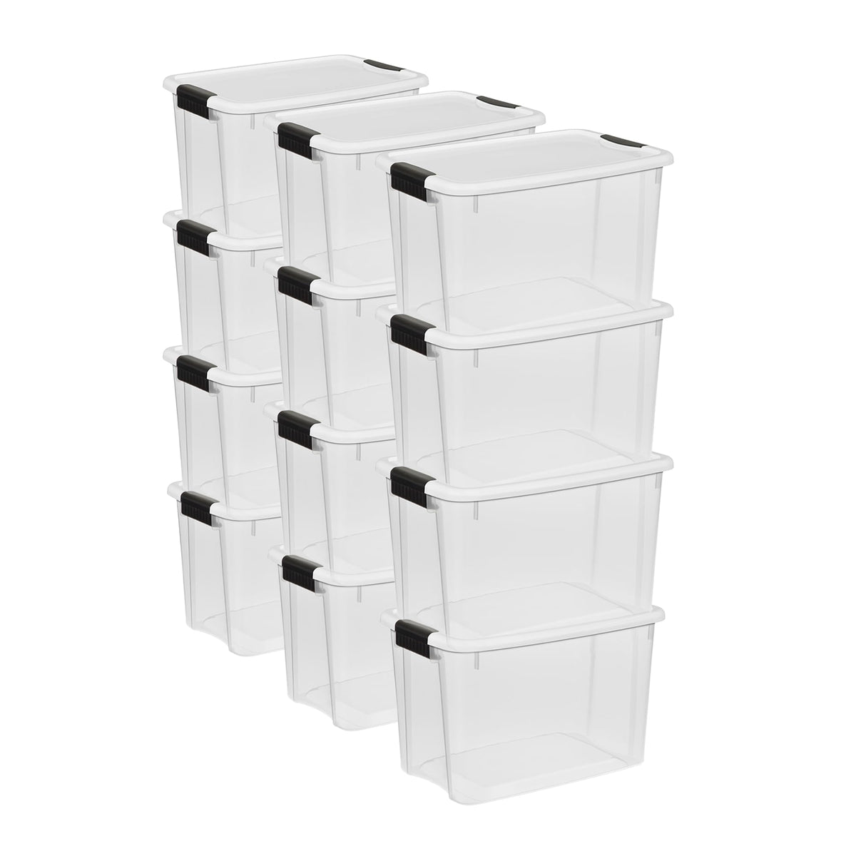 Clear Storage Bins With Secure Latching Lids