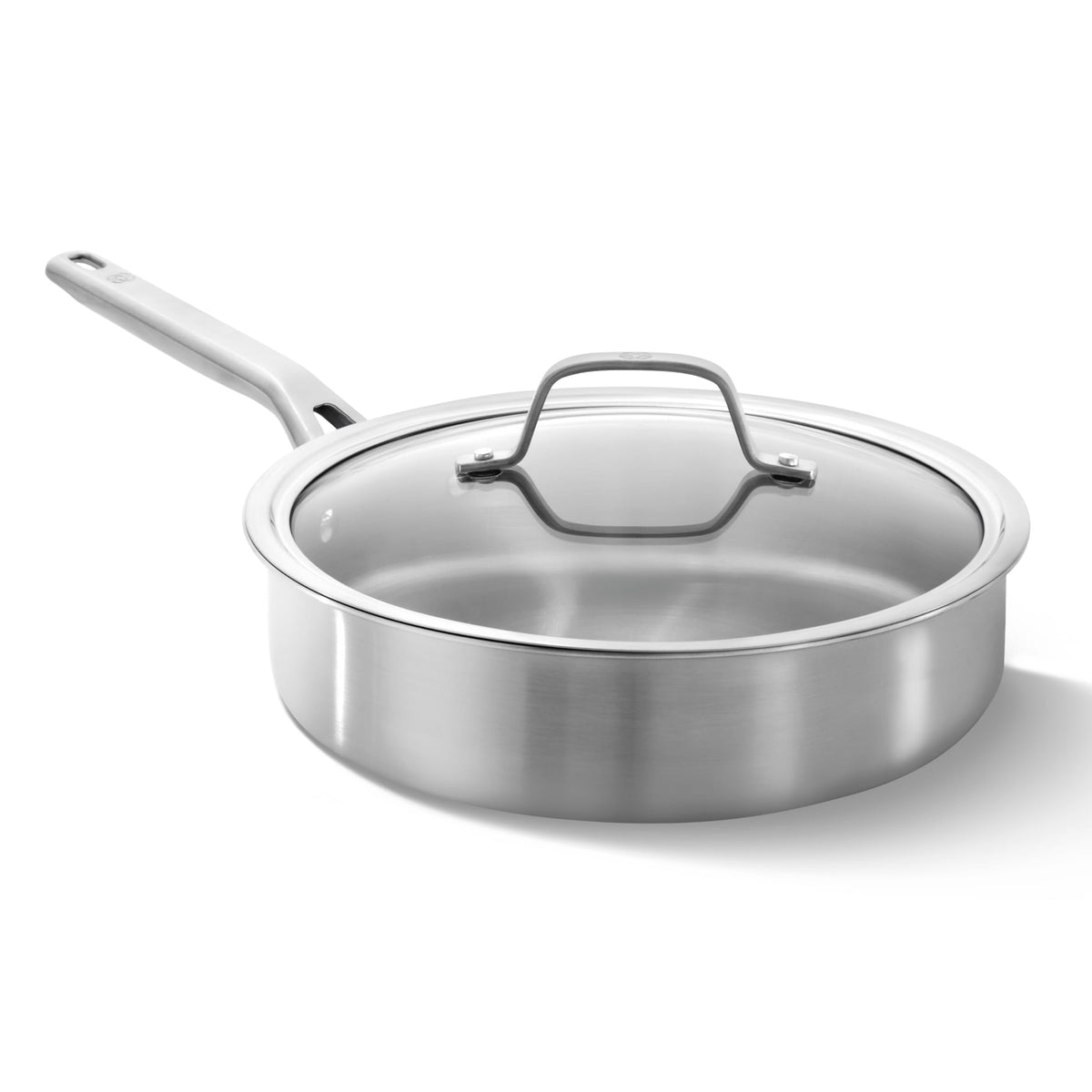 Tri-Ply Stainless Steel Cookware Set With Brushed Finish