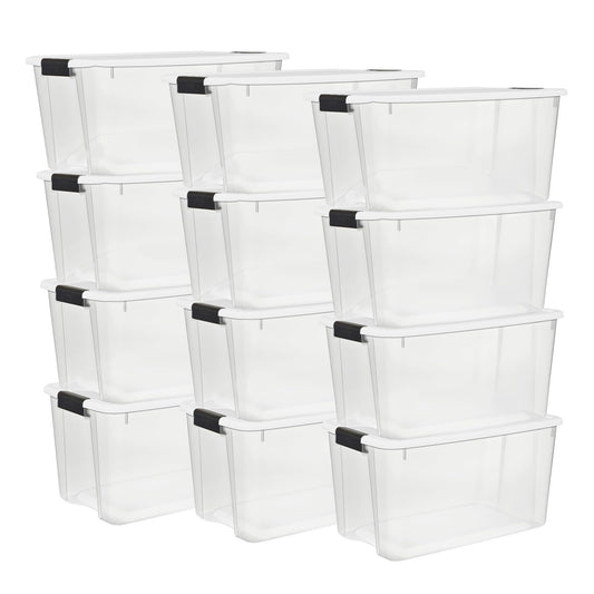 Large Storage Boxes With Secure Latching Lids