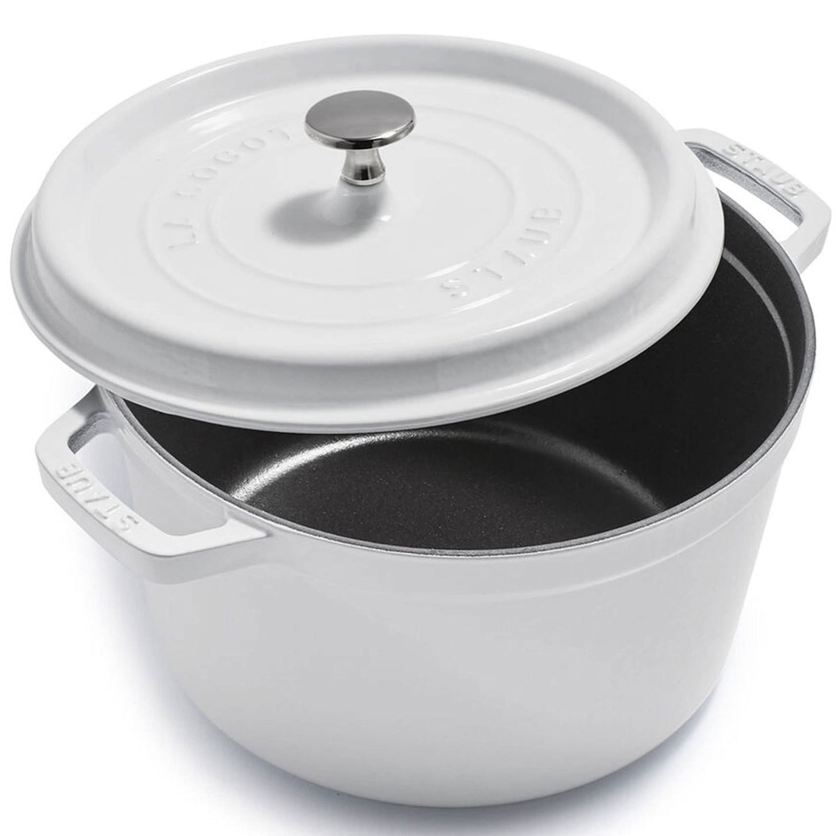 Round Cast Iron Dutch Oven With Enameled Interior
