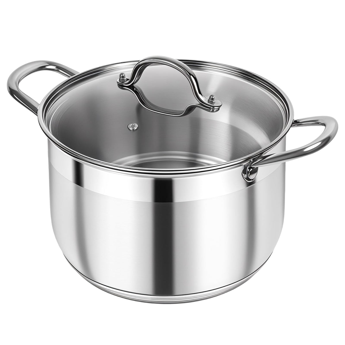 Stainless Steel Stock Pot With Clear View Lid