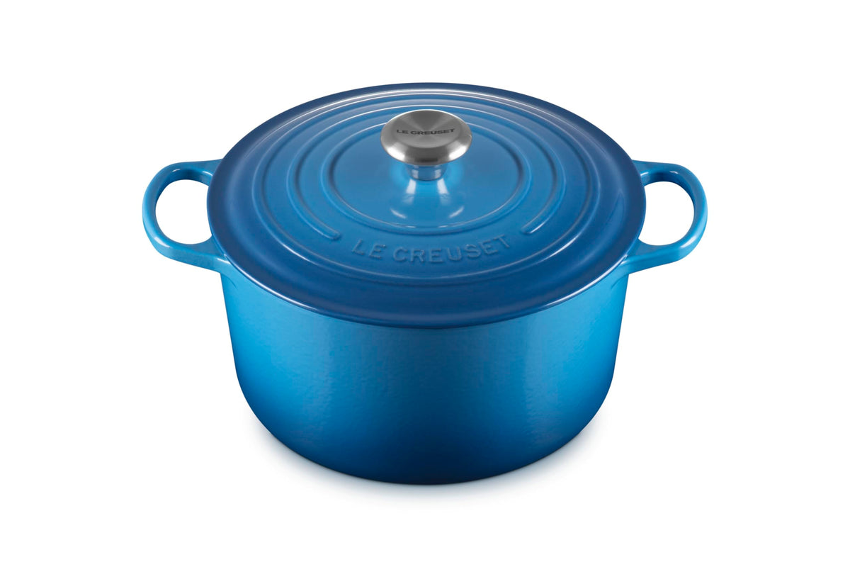 Deep Round Cast Iron Oven With Enameled Finish