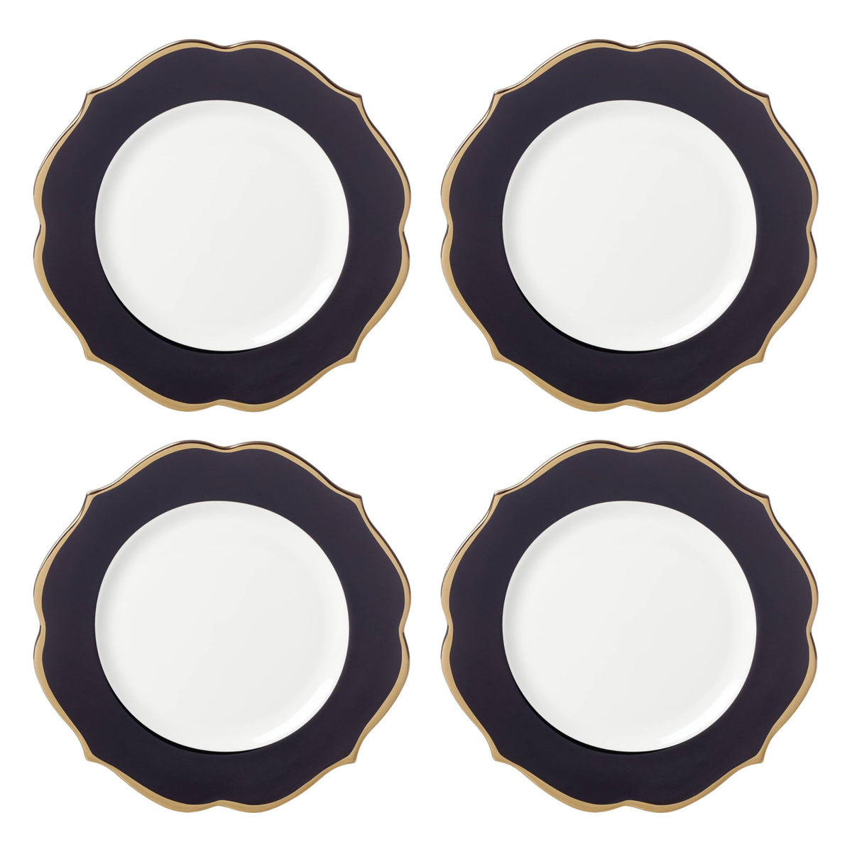Luxe Accent Plate With Contemporary Gold Detail