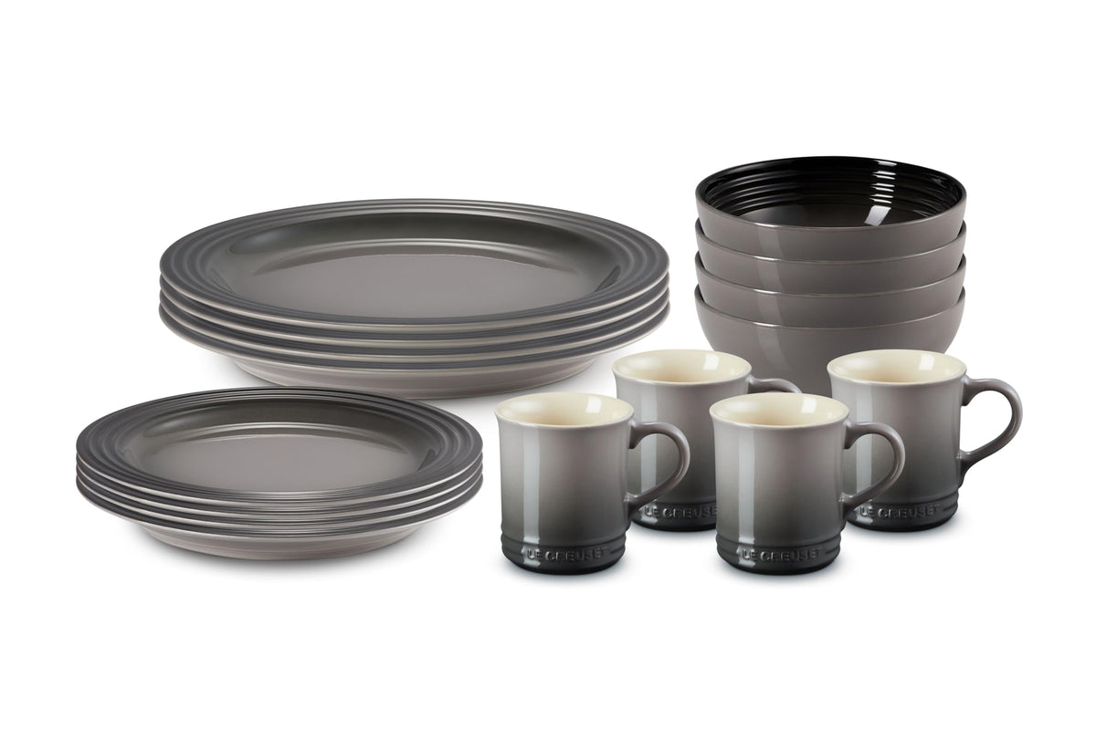 Stoneware Dinnerware Set With Refined Glaze Finish