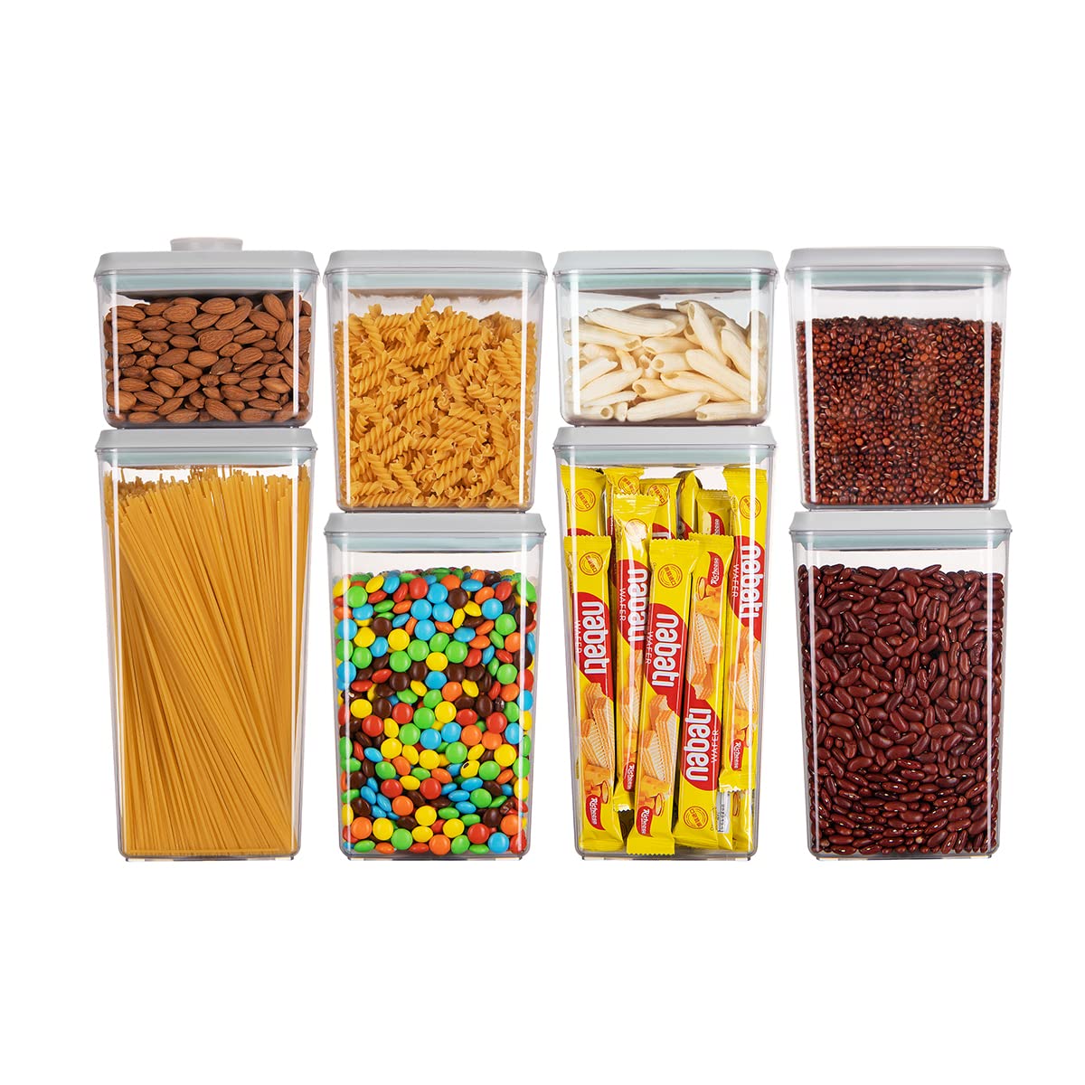Airtight Storage Container Set With Clear Design
