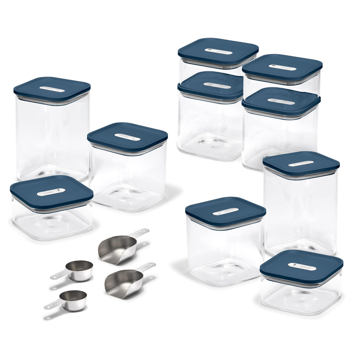 Glass Food Storage Set With Airtight Lids
