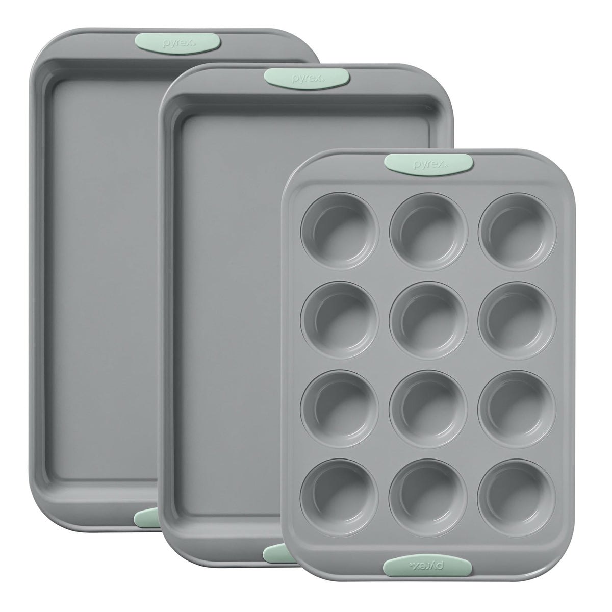 Stainless Steel Bakeware Set With Silicone Handles