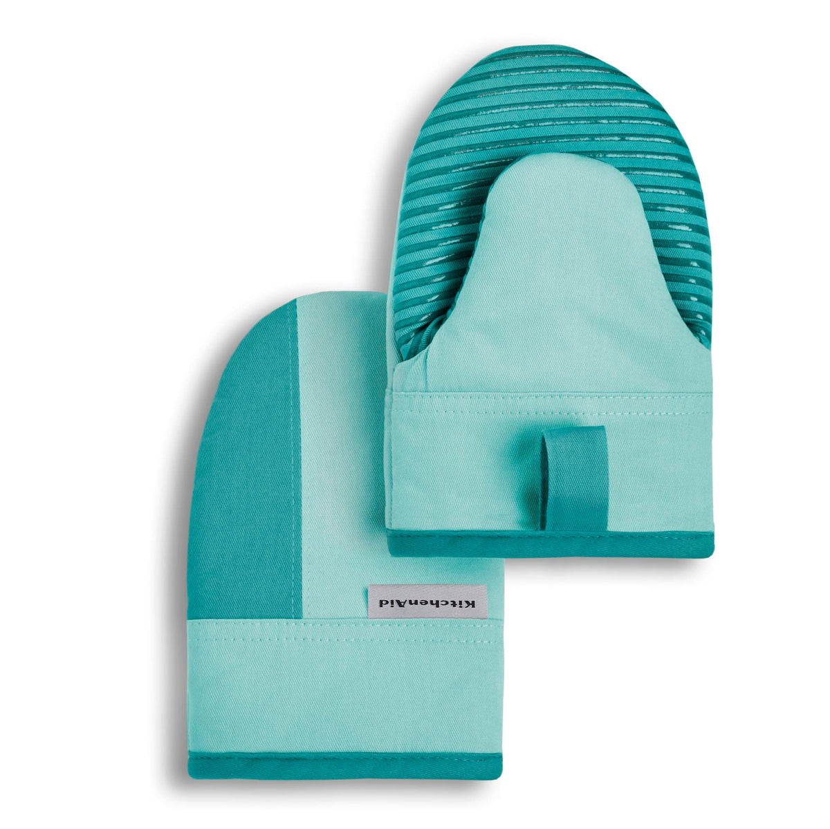 Mini Oven Mitt Set With Two-Tone Cotton Design