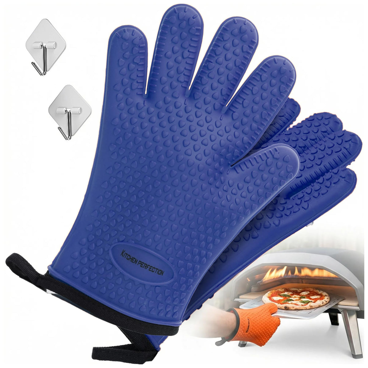Pizza Oven Gloves With Heat-Resistant Protection