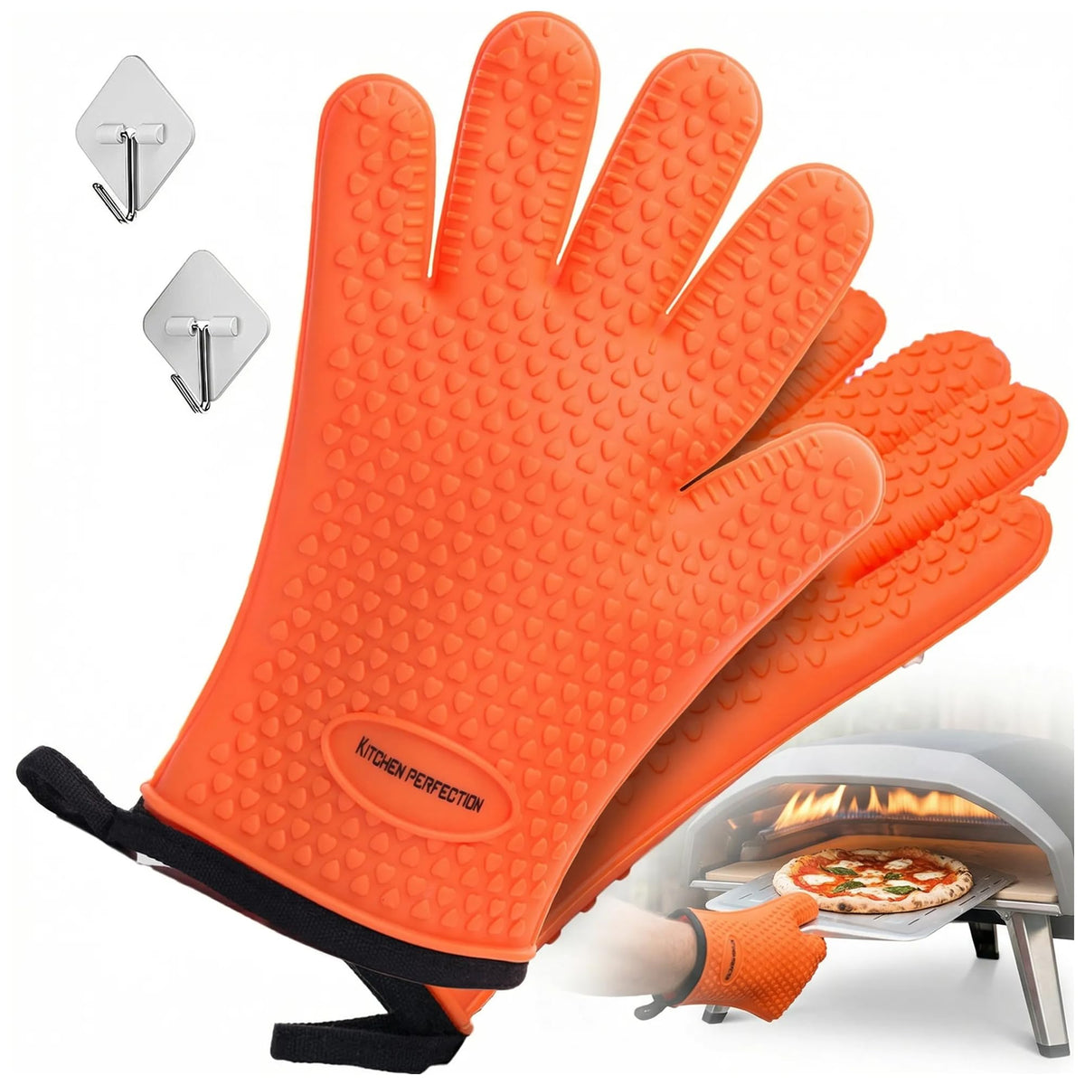 Pizza Oven Gloves With Heat-Resistant Protection