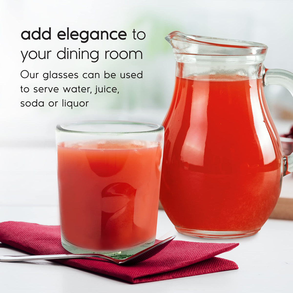 Hand-Blown Glassware Set With Artisan Finish