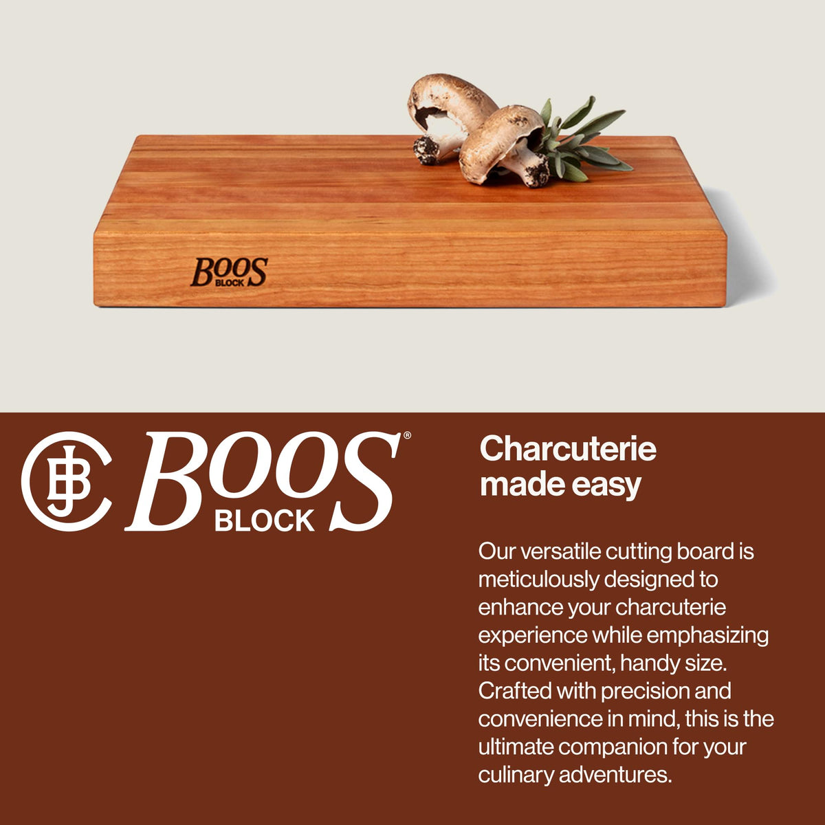 Maple Cutting Board With Reversible Edge-Grain Design