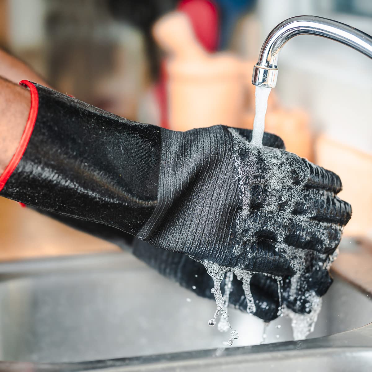 Heat-Resistant BBQ Gloves With Non-Slip Grip