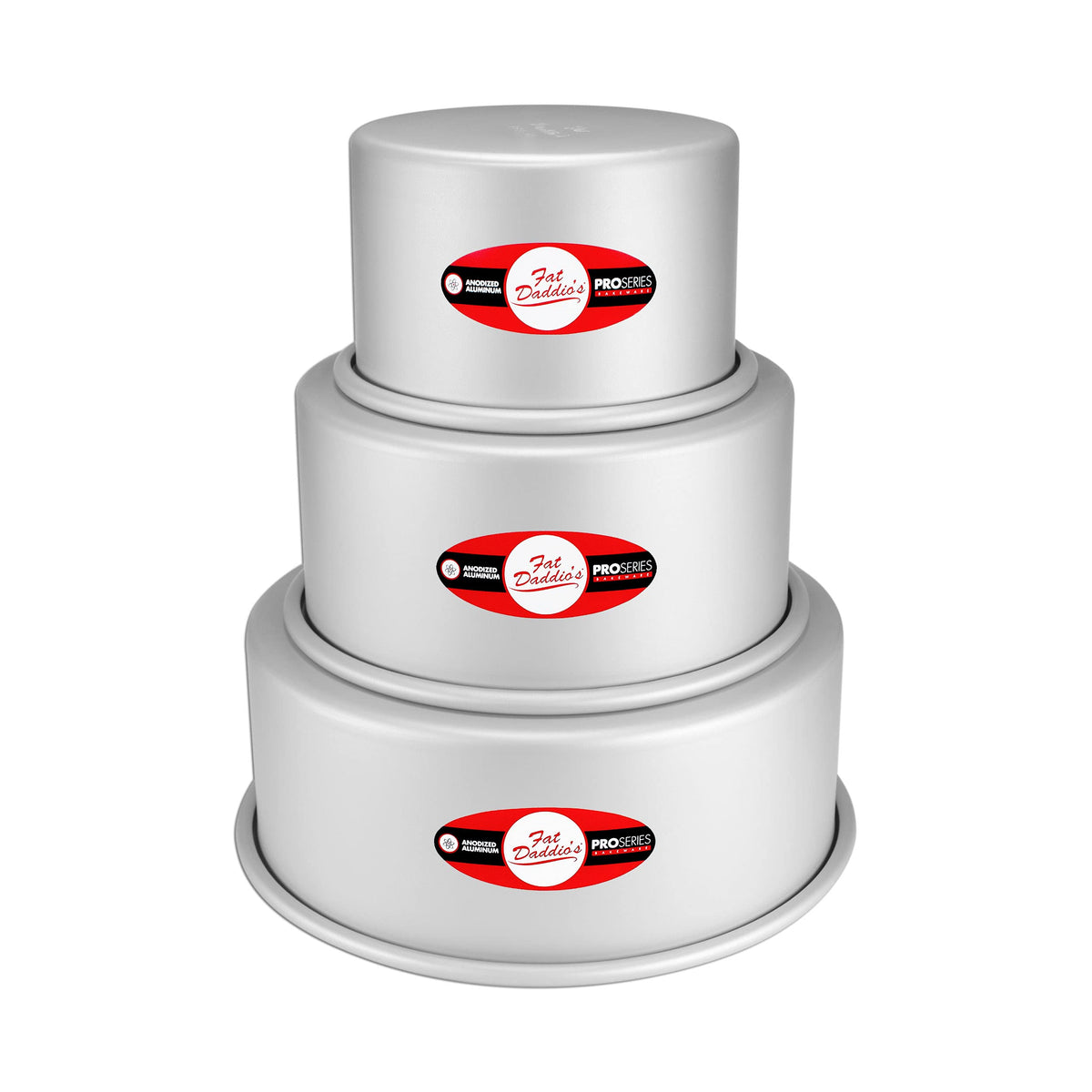 Anodized Aluminum Cake Pan Set for Even Baking