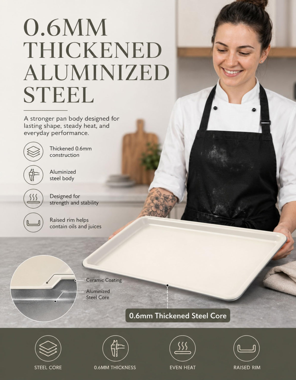 Nonstick Sheet Pan Set With Easy-Release Finish