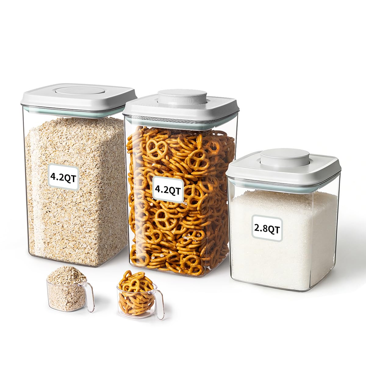 Airtight Storage Container Set With Clear Design