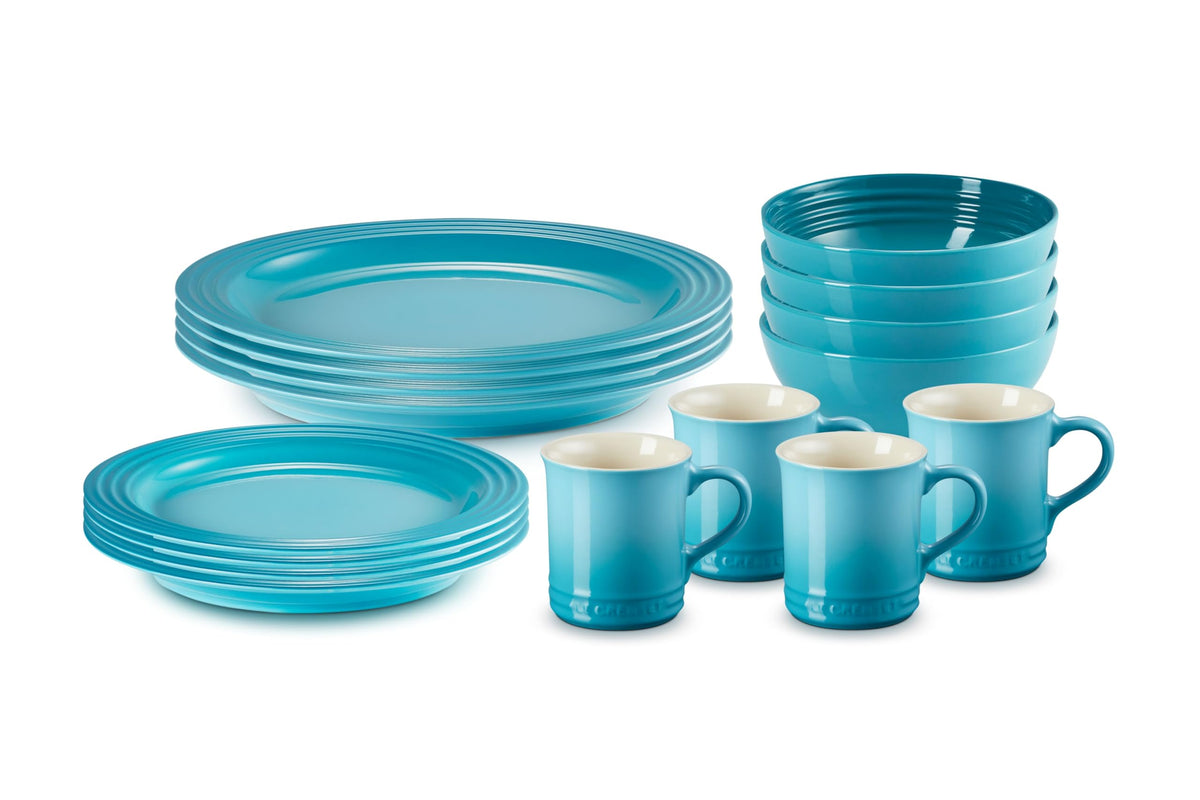 Stoneware Dinnerware Set With Refined Glaze Finish