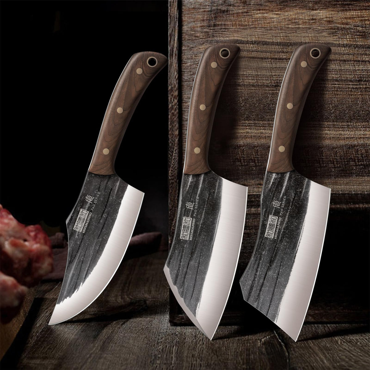 Butcher Knife Set With Precision Steel Blades
