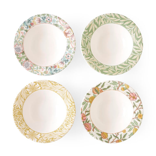 Bistro Pasta Bowl Set With Botanical Print