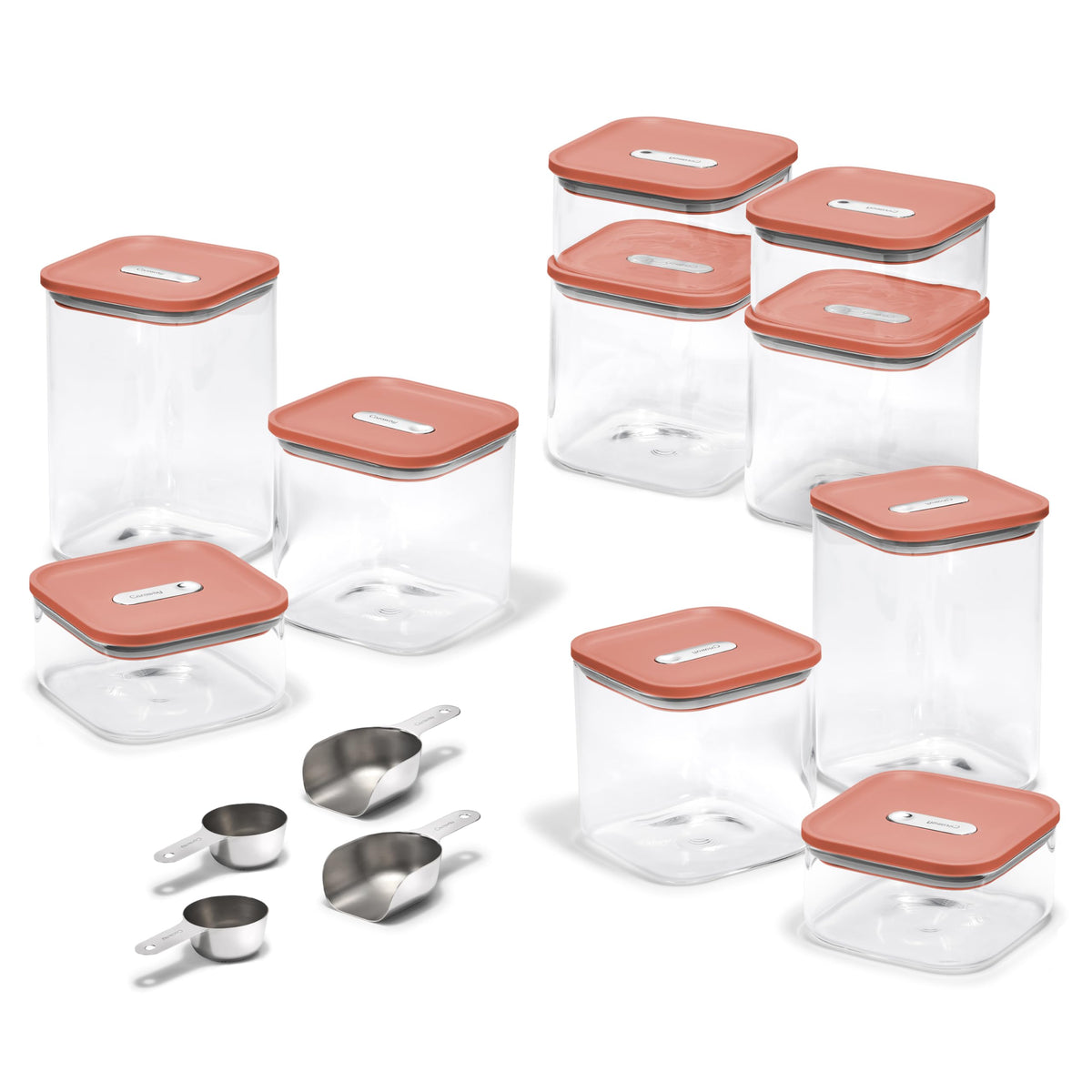 Glass Food Storage Set With Airtight Lids