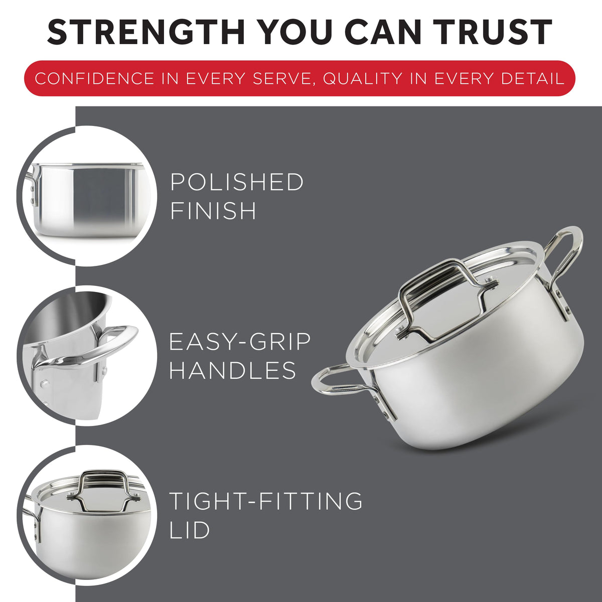 Commercial Stockpot With Heavy-Duty Construction