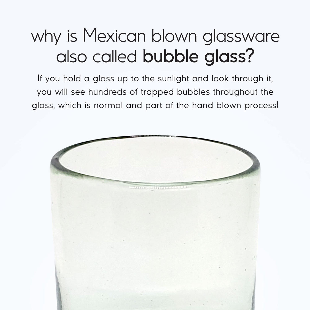 Hand-Blown Glassware Set With Artisan Finish