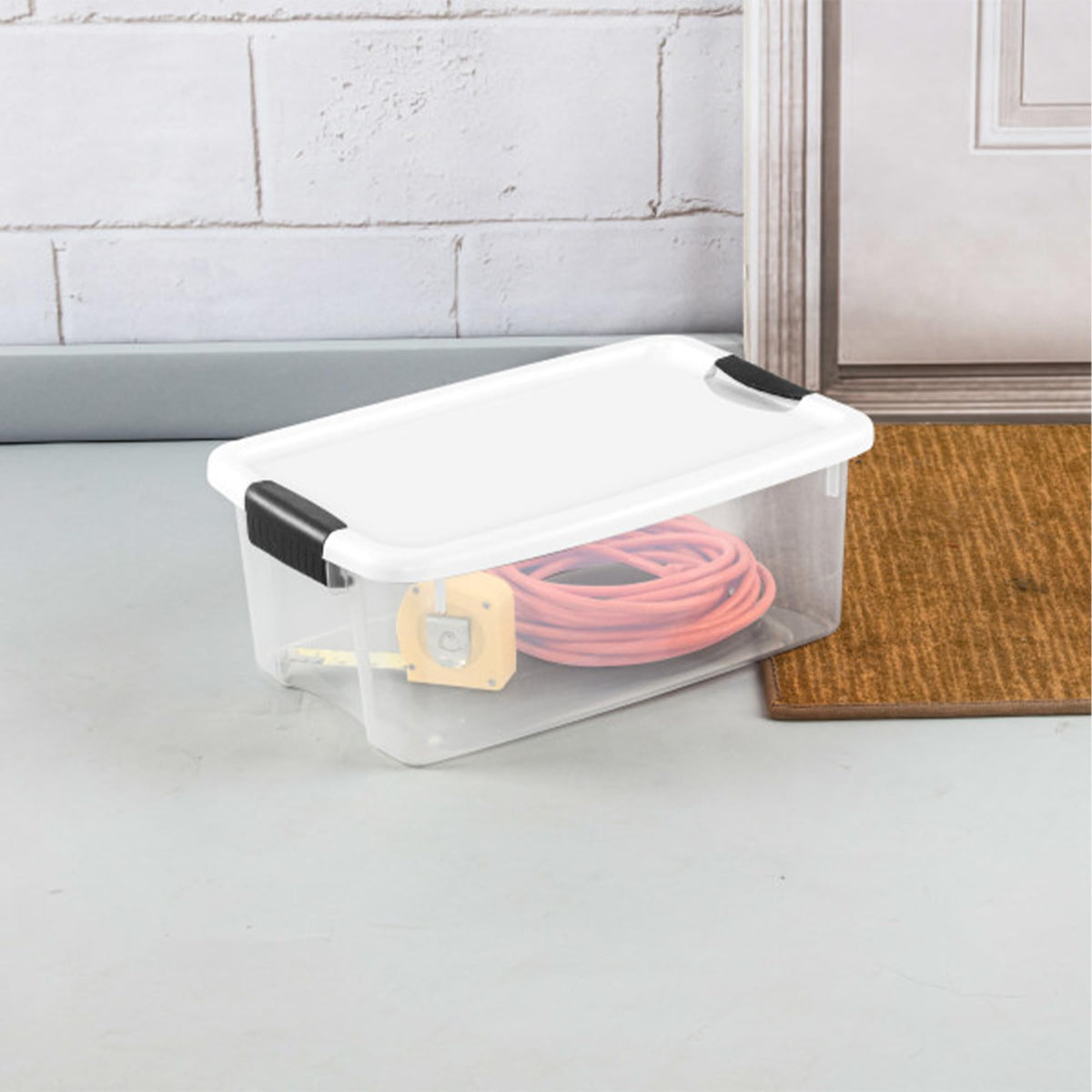 Clear Storage Bins With Secure Latching Lids
