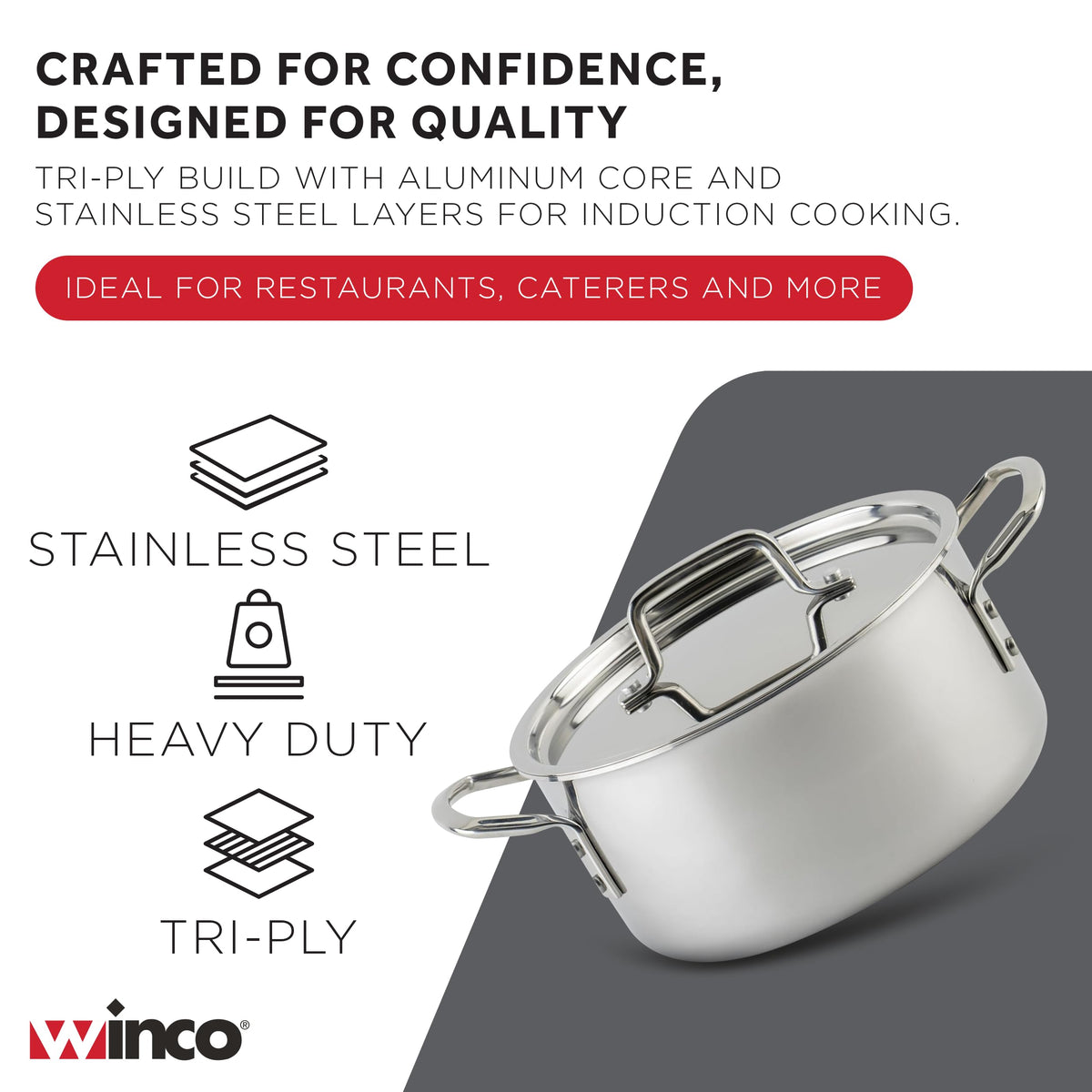 Commercial Stockpot With Heavy-Duty Construction
