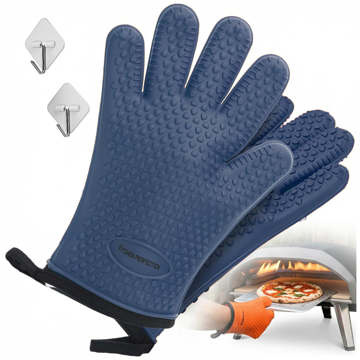Pizza Oven Gloves With Heat-Resistant Protection