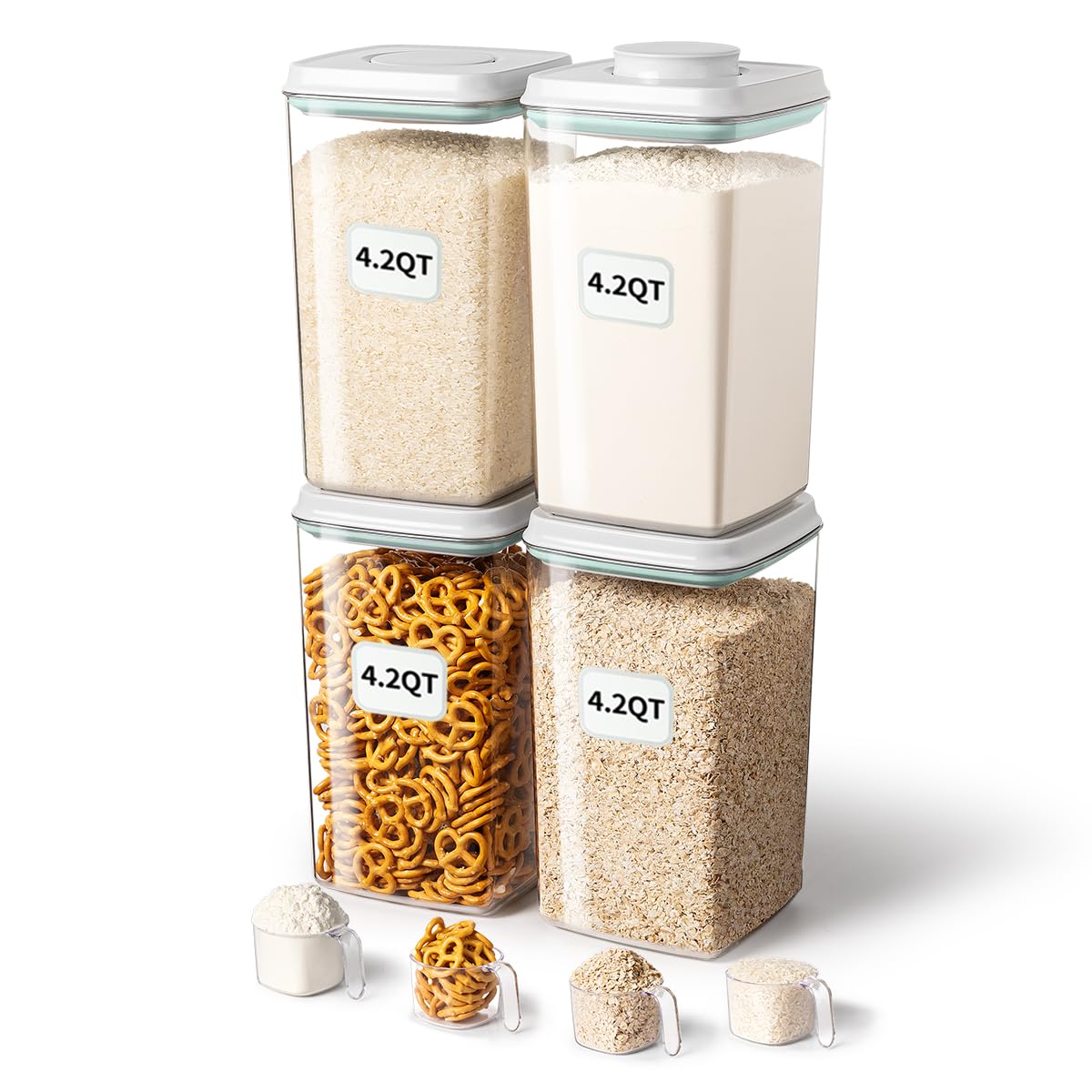 Airtight Storage Container Set With Clear Design