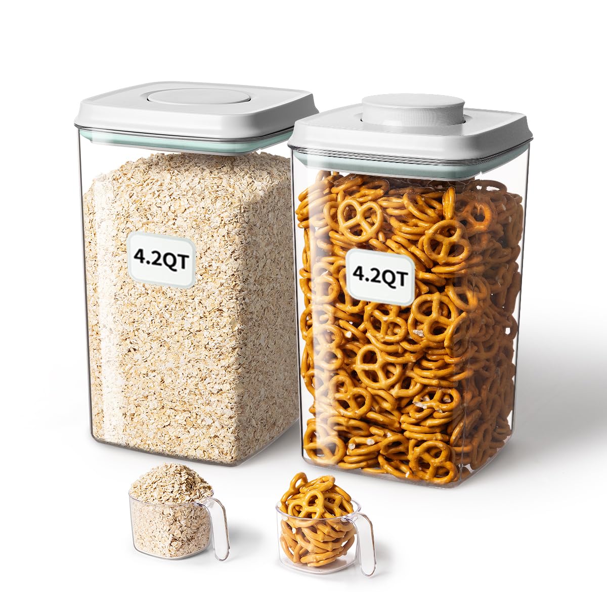 Airtight Storage Container Set With Clear Design