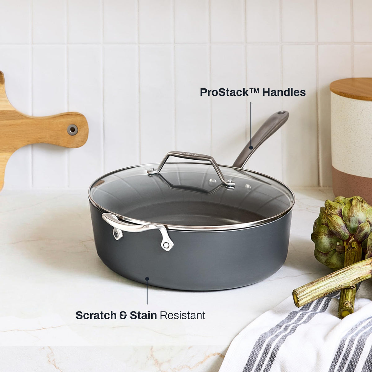 Ceramic Nonstick Pan With Induction-Ready Base