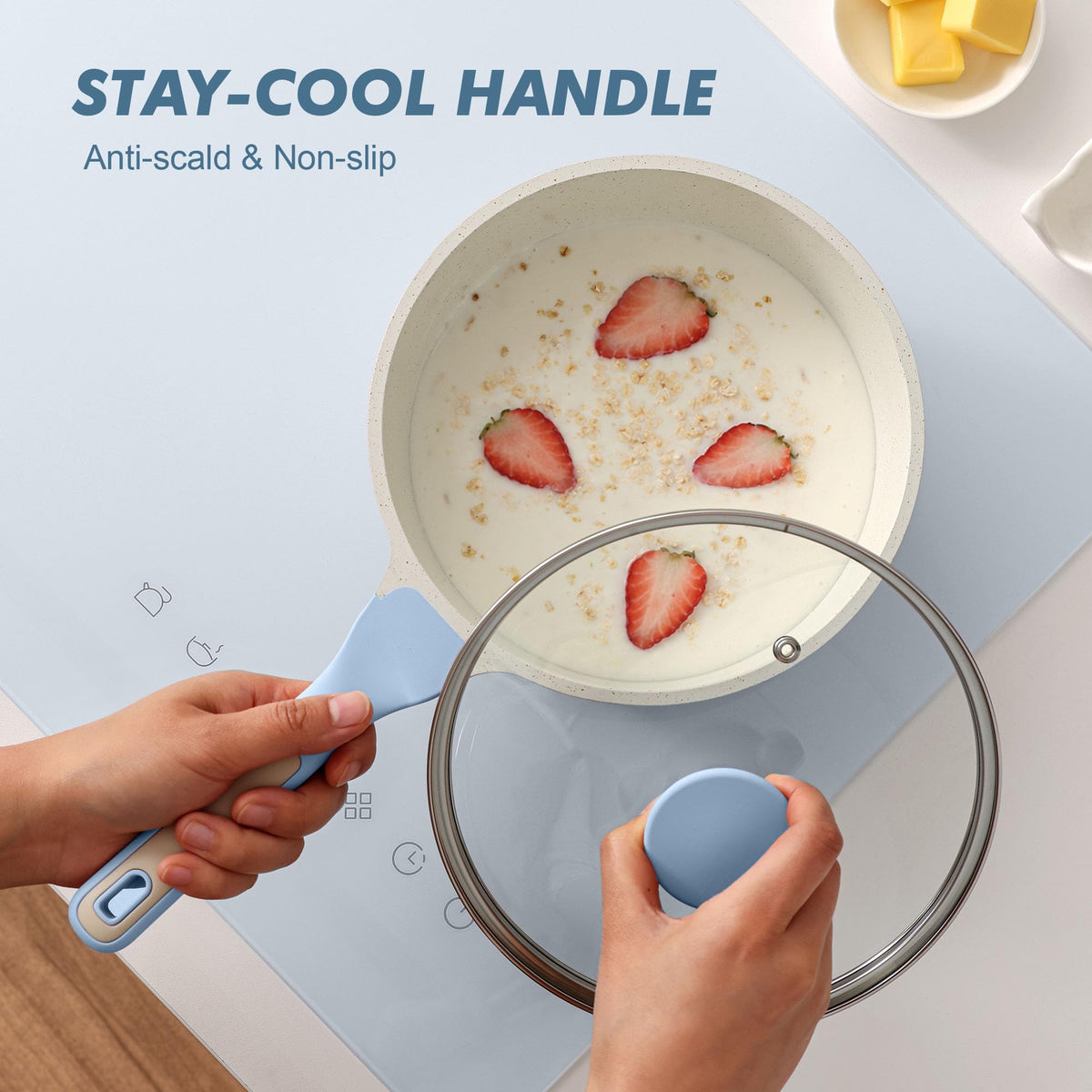 Nonstick Saucepan With Lid & Stay-Cool Handle