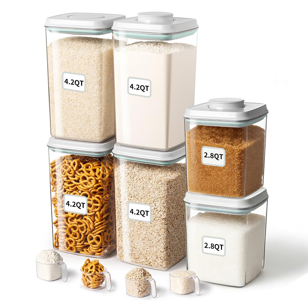 Airtight Storage Container Set With Clear Design