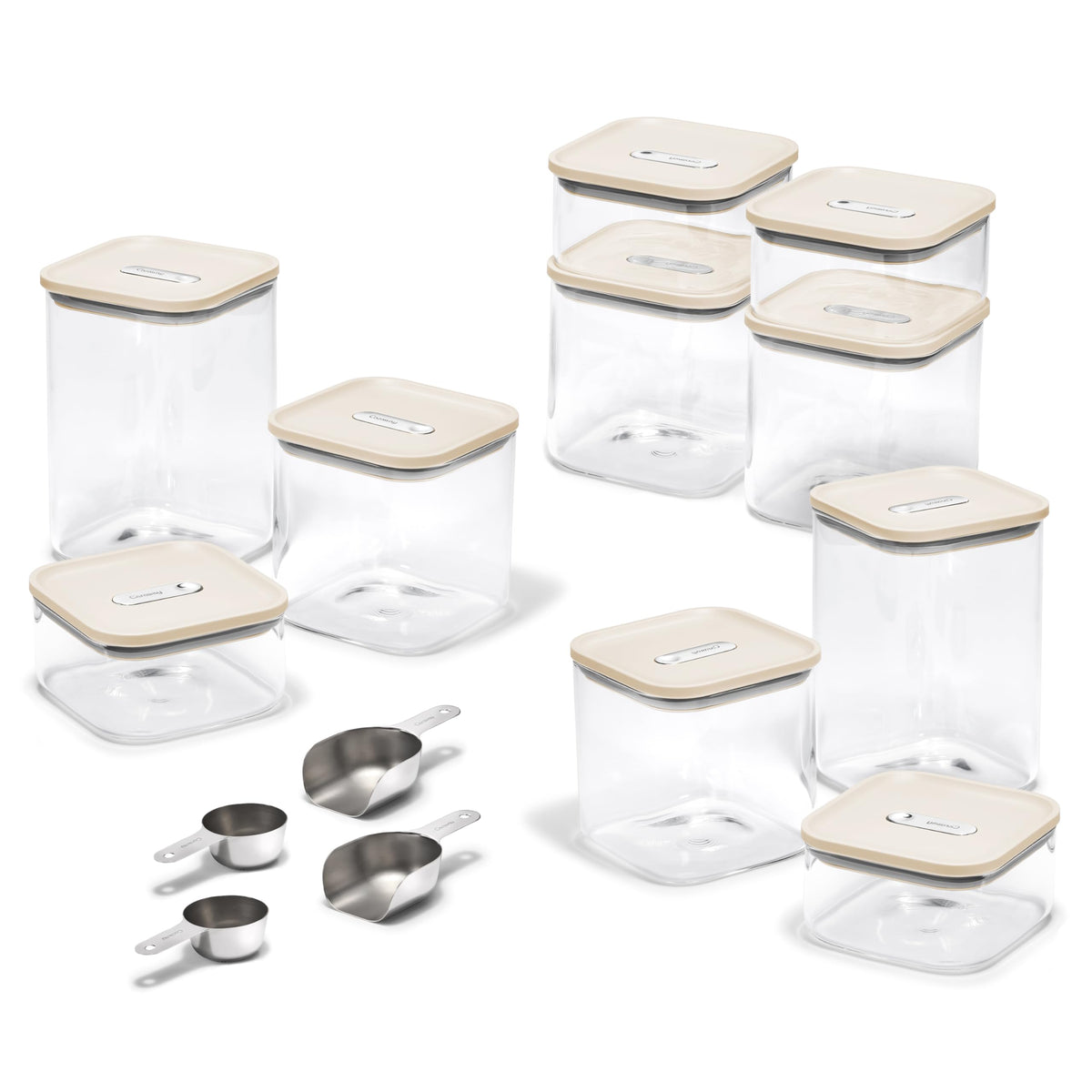 Glass Food Storage Set With Airtight Lids