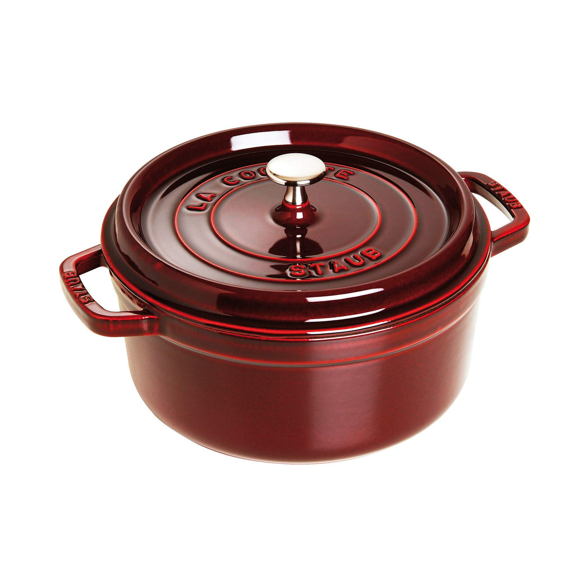 Round Cast Iron Dutch Oven With Enameled Interior