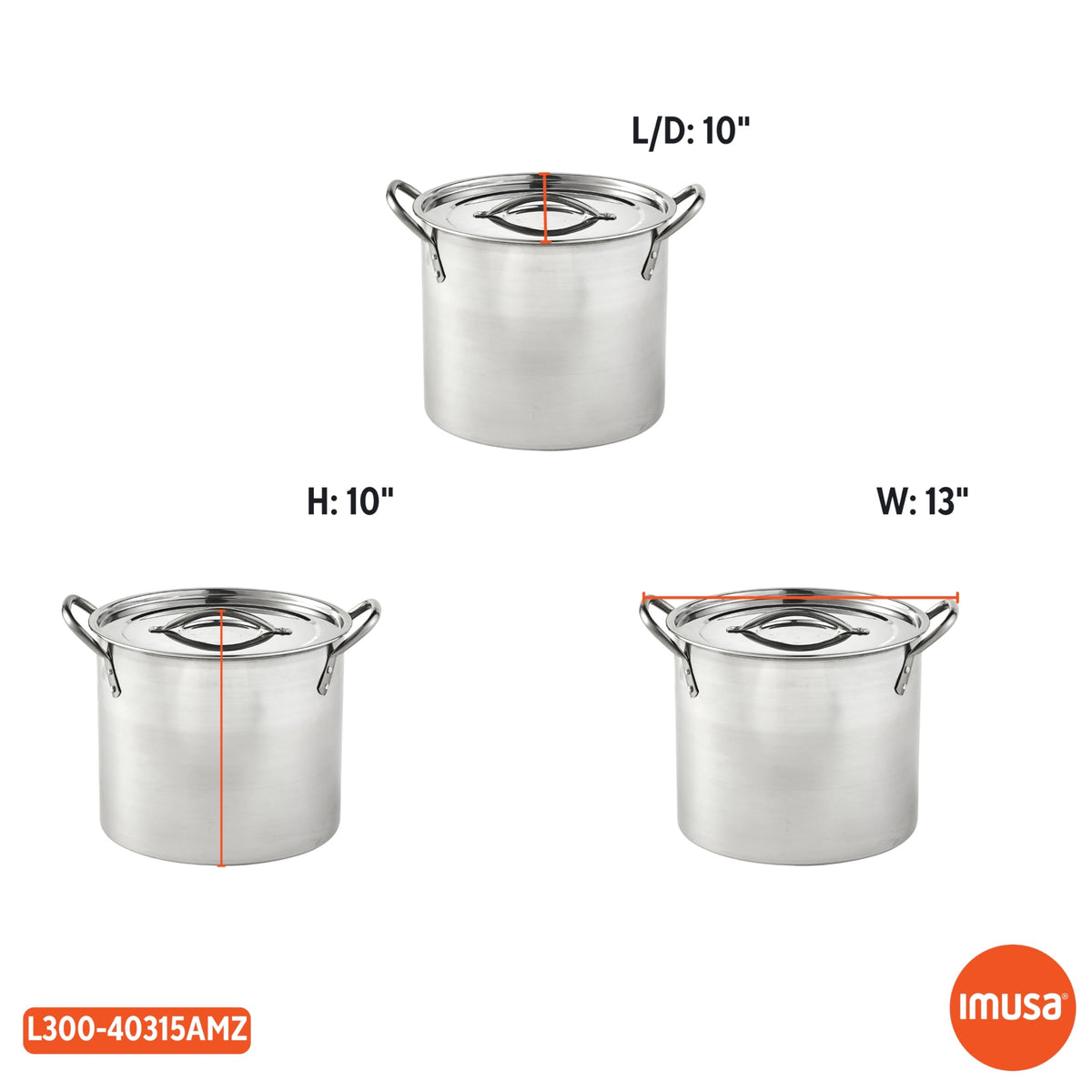Stainless Steel Stock Pot With Secure-Fit Lid