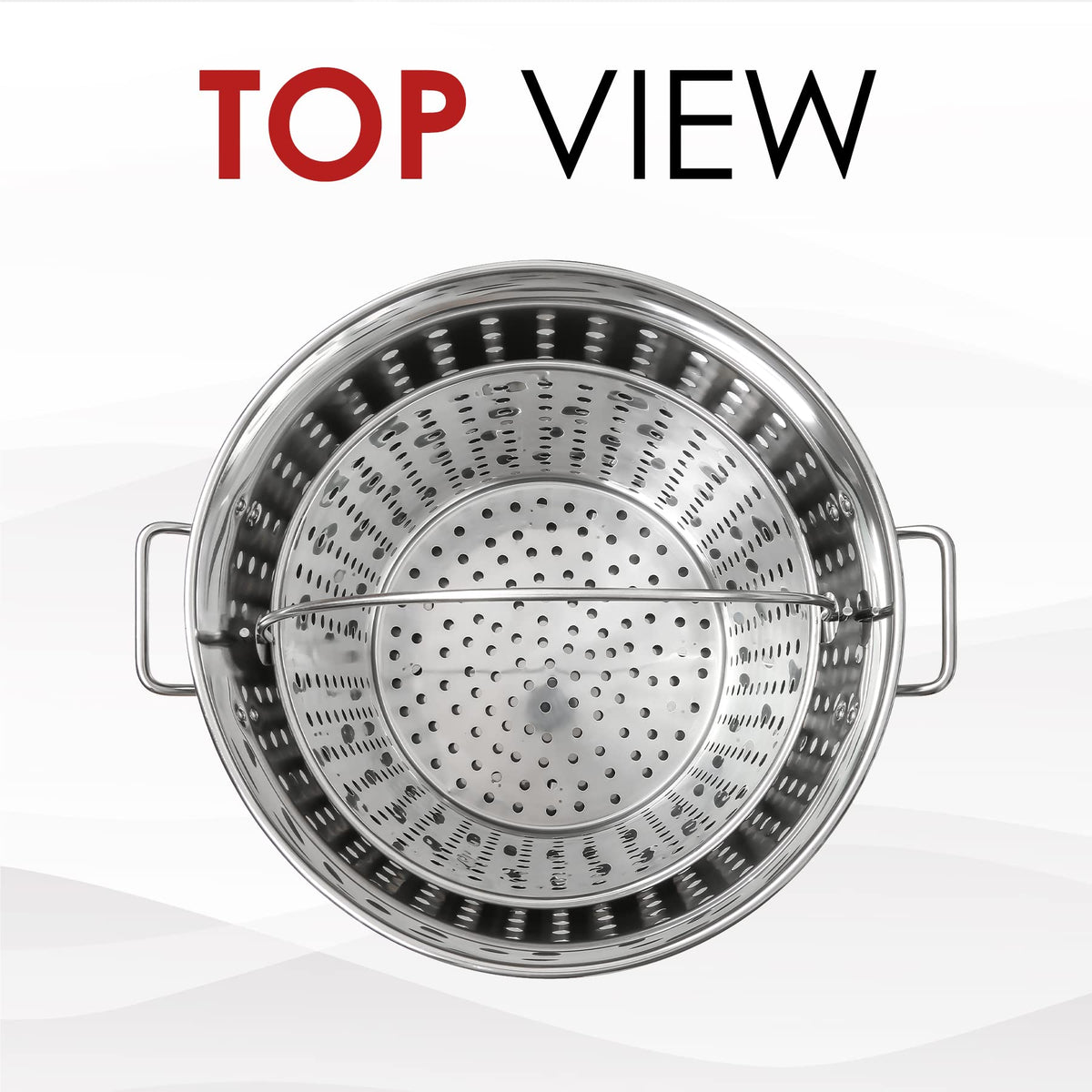 Stainless Steel Stock Pot With Steamer Basket