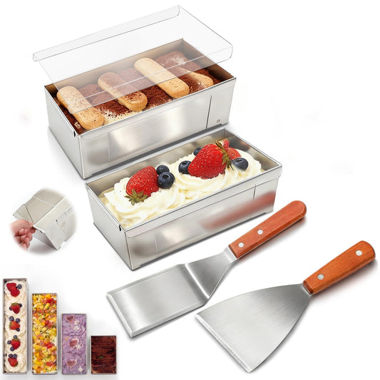 Rectangular Tiramisu Pan Set With Deep Sides