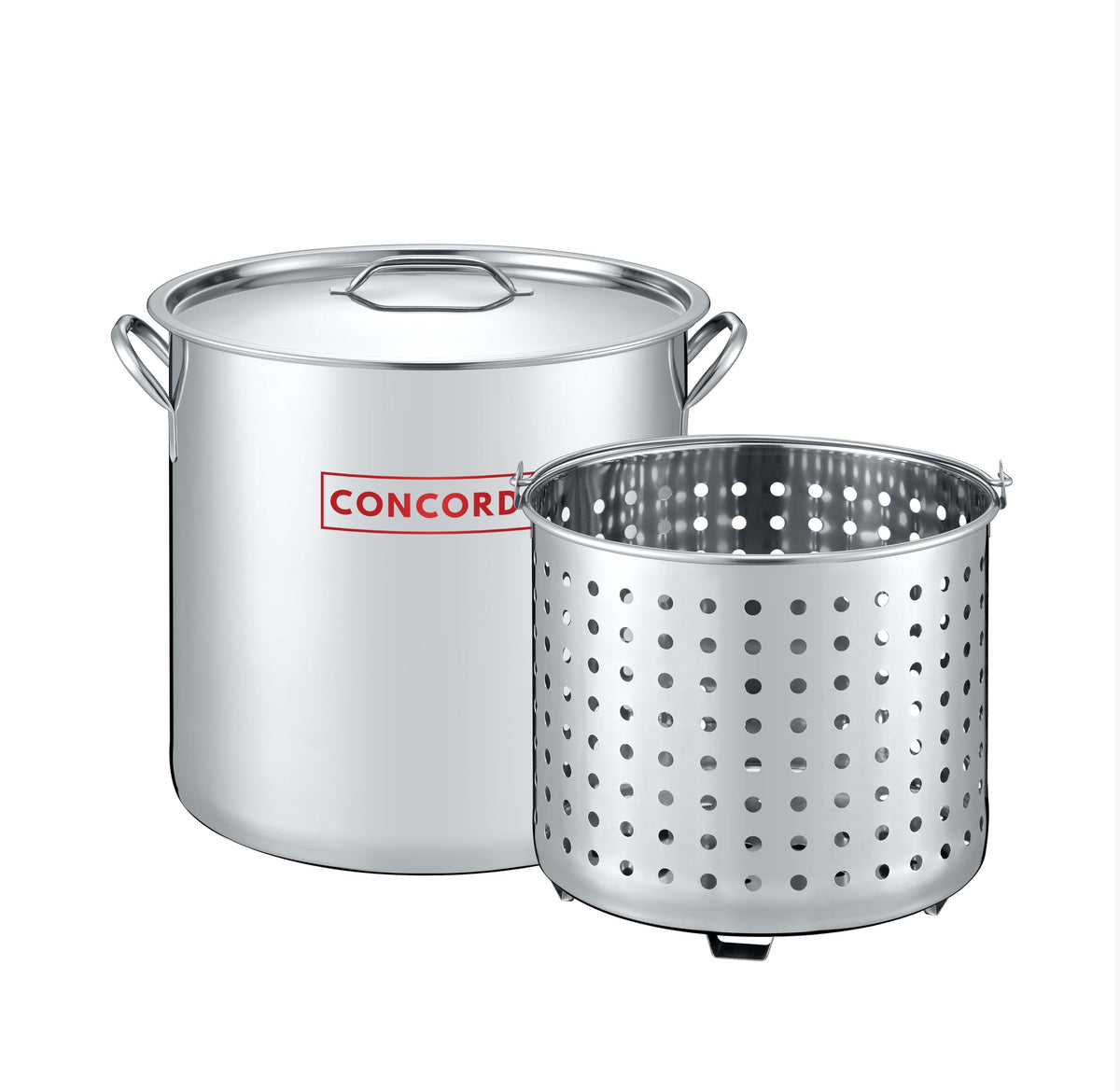 Stainless Steel Stock Pot With Steamer Basket