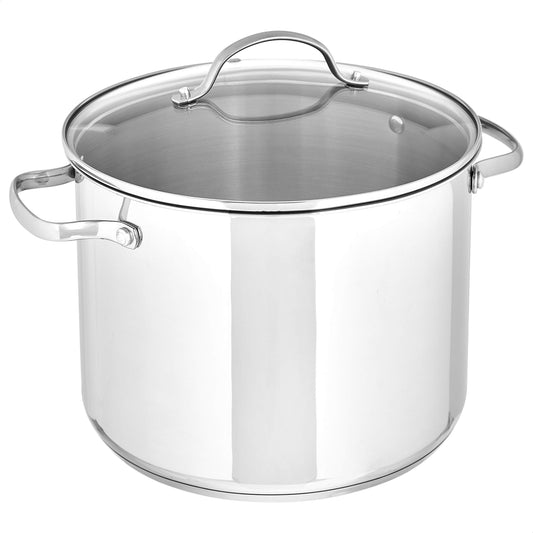 Stainless Steel Stock Pot With Glass Lid