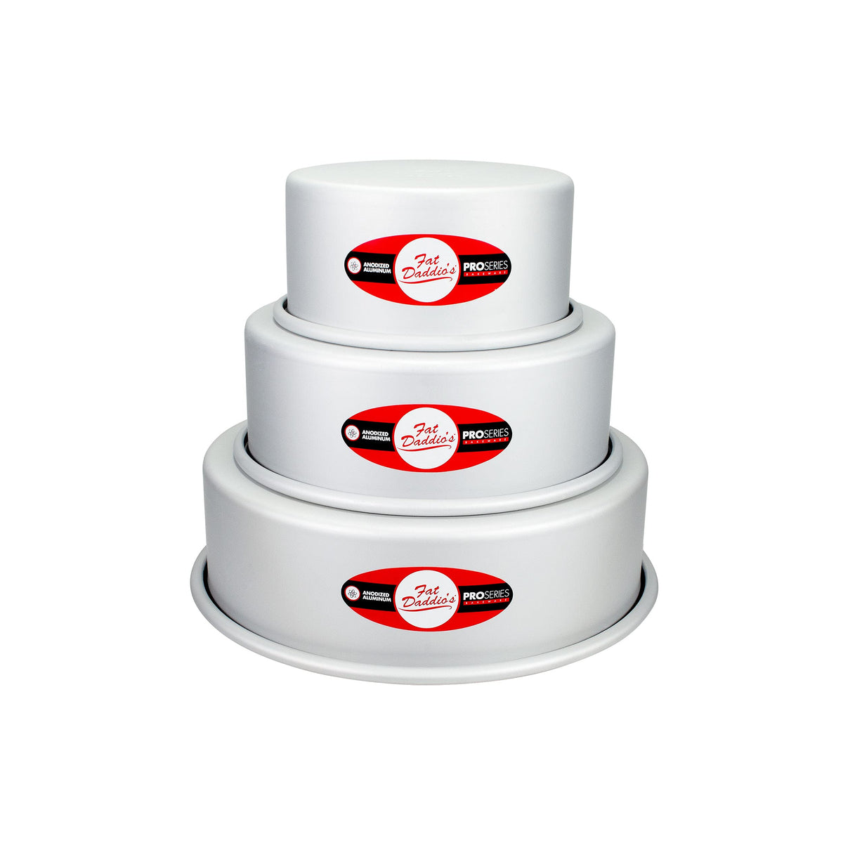 Anodized Aluminum Cake Pan Set for Even Baking