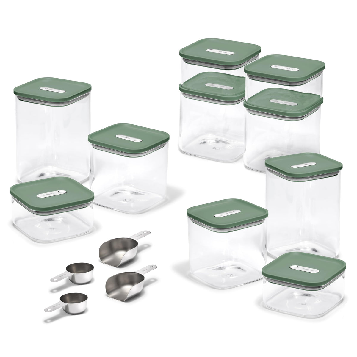 Glass Food Storage Set With Airtight Lids