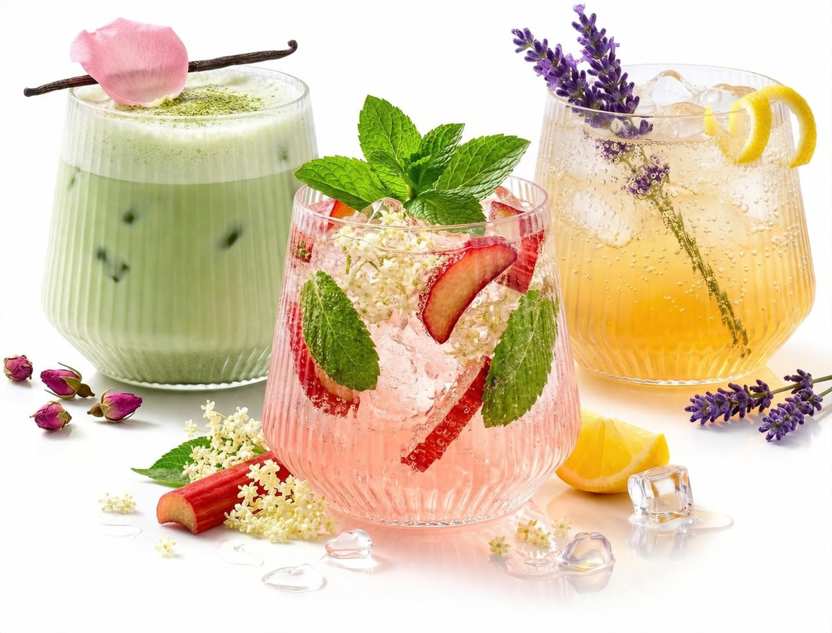 Ribbed Stemless Drinkware Set With Elegant Finish