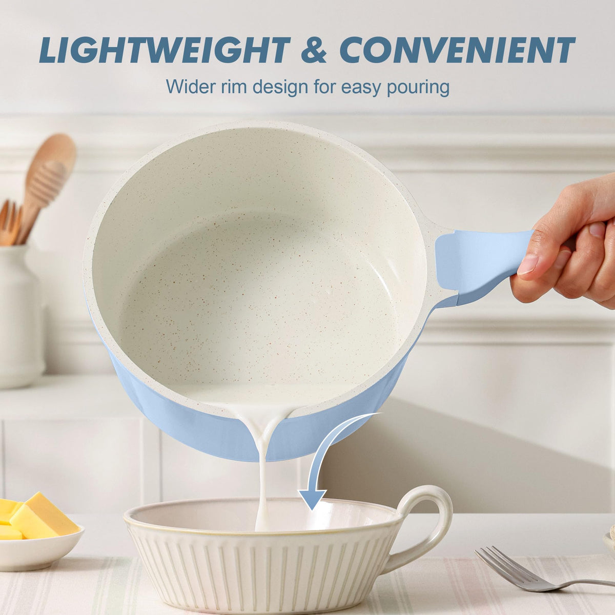 Nonstick Saucepan With Lid & Stay-Cool Handle
