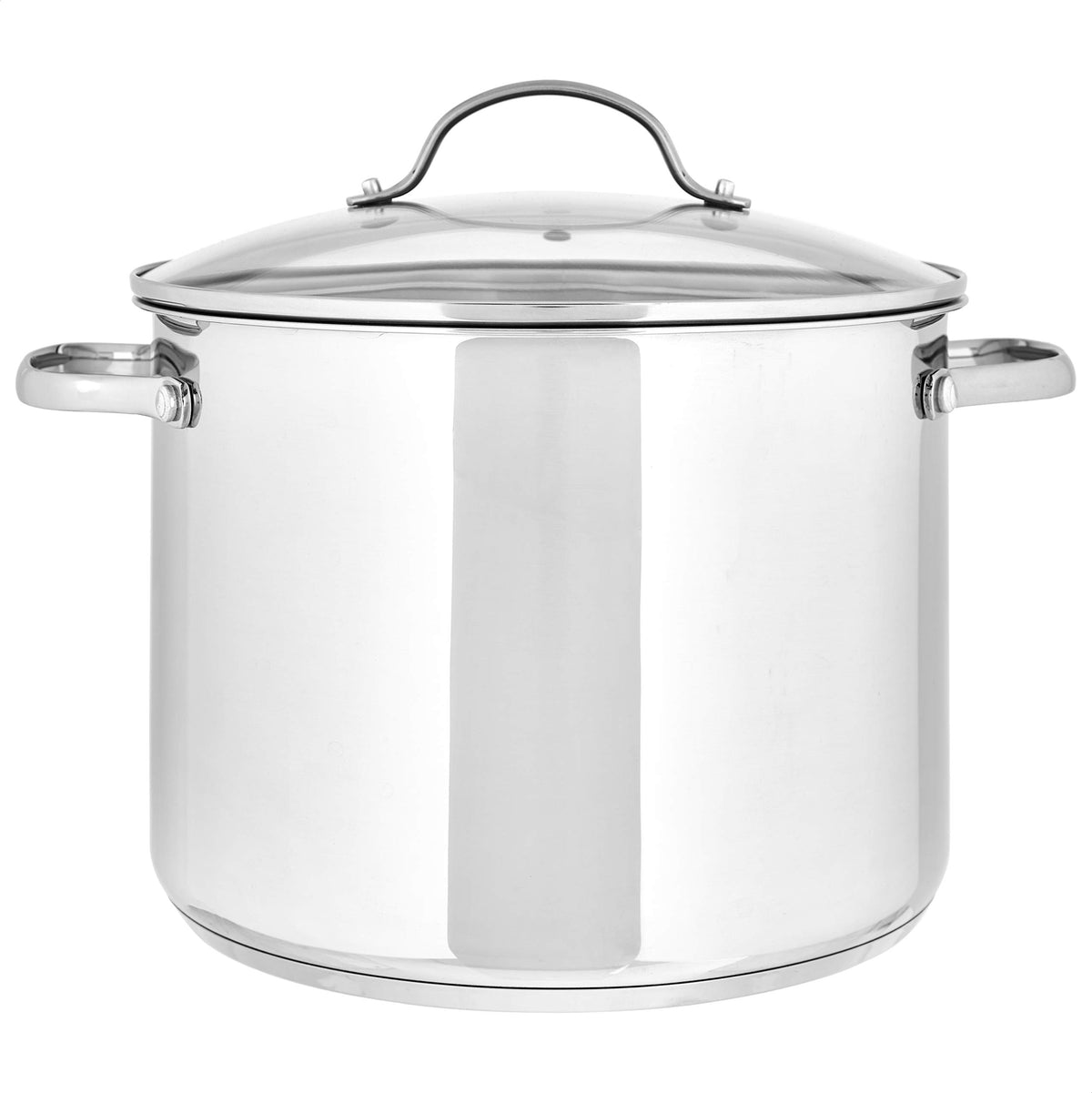 Stainless Steel Stock Pot With Glass Lid