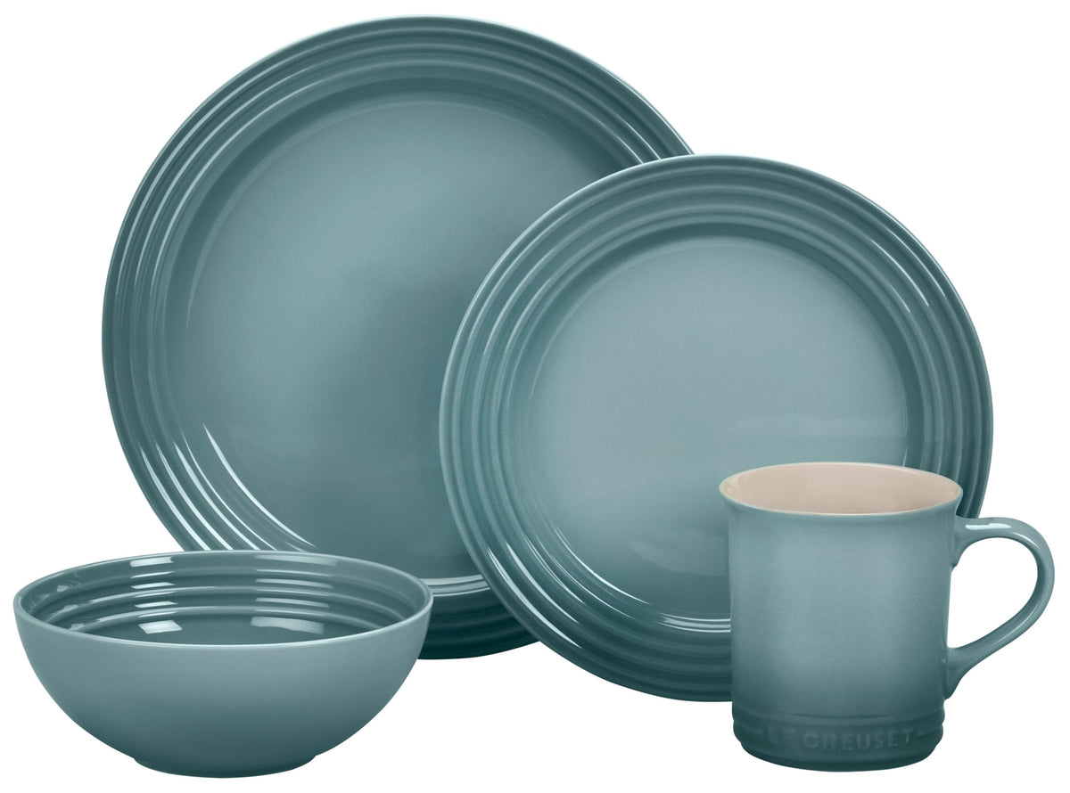 Stoneware Dinnerware Set With Refined Glaze Finish